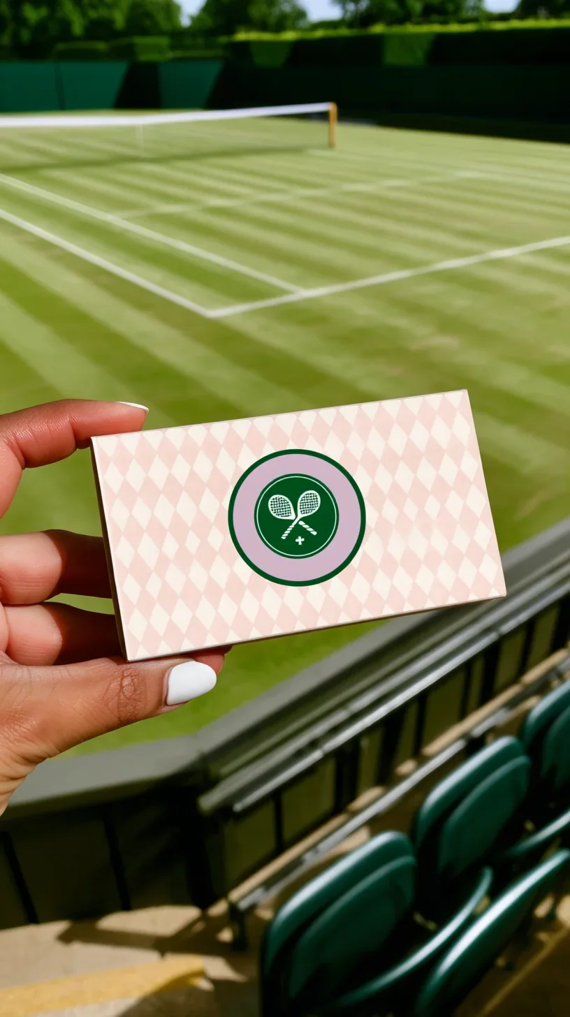 Personalised large matchbox designed for a summer tennis setting